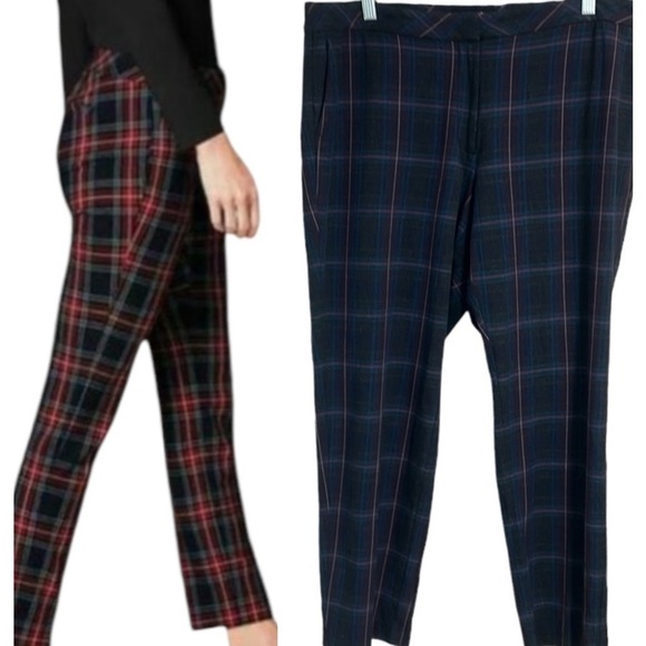 J. Jill Premium Bi Stretch Windowpane Plaid - Picture 1 of 6